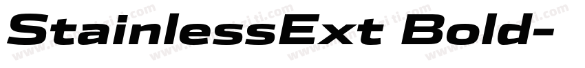 StainlessExt Bold字体转换